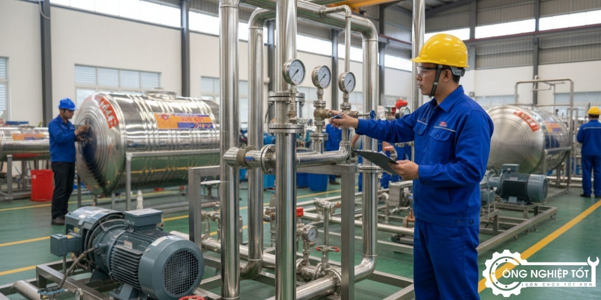 Kỹ sư kiểm tra đường ống & áp lực hệ thống